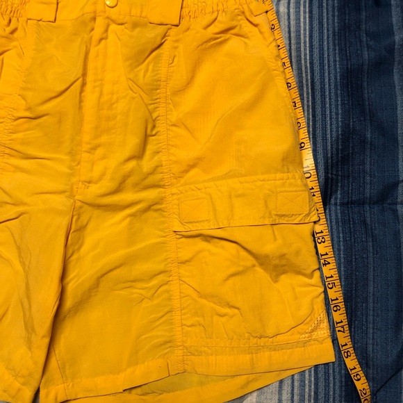 Mens Unisex Vintage Yellow Bimini Bay Penn Reels Fishing Short - Picture 3 of 6